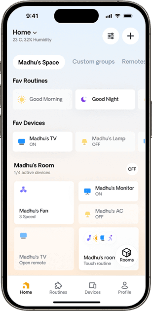 IOT Casa Home Automation Screen