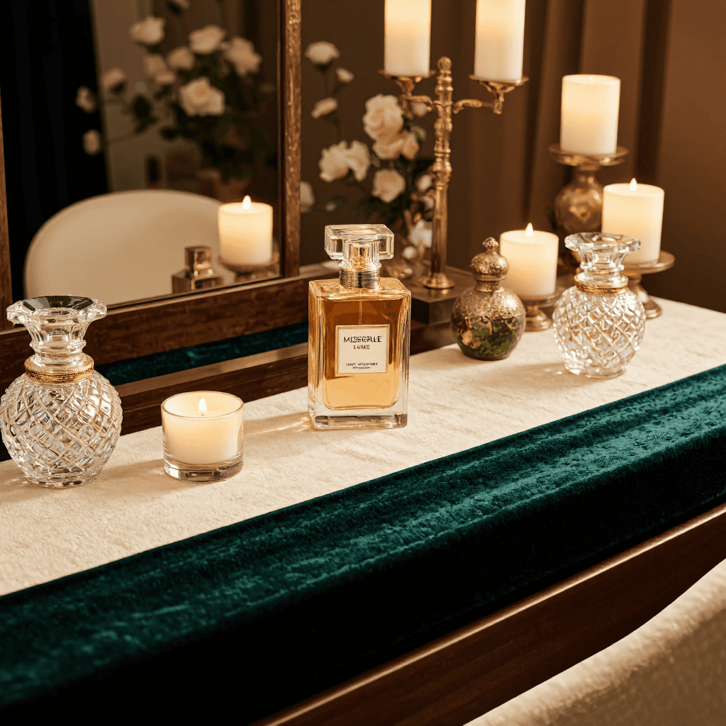 product photography of bottle of perfume