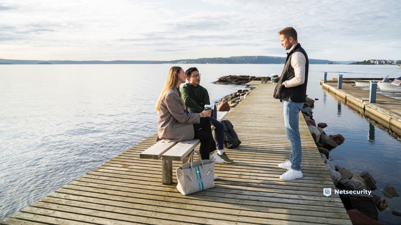 people on the dock