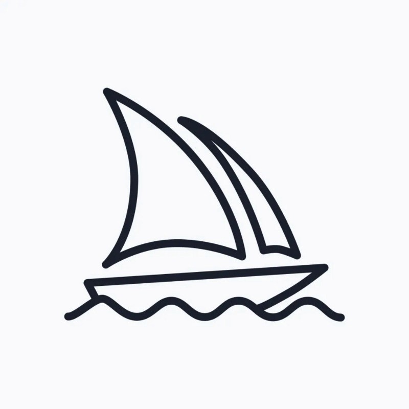 Logo van Midjourney