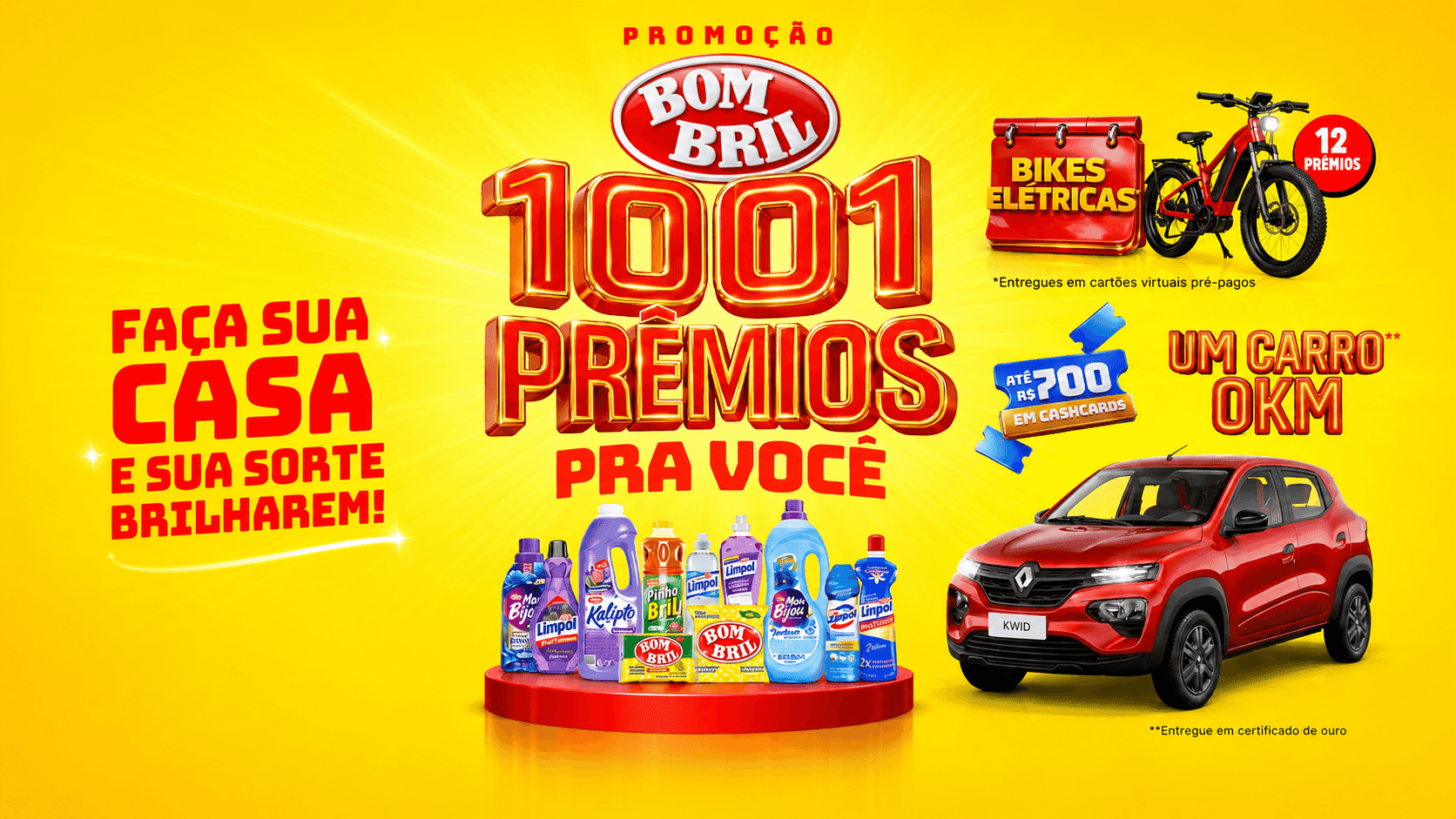 Campanha Bombril: Case Bombril 1001 Prêmios Pra Você: como distribuir R$ 143 mil em prêmios de game e de sorteio por um único cartão
