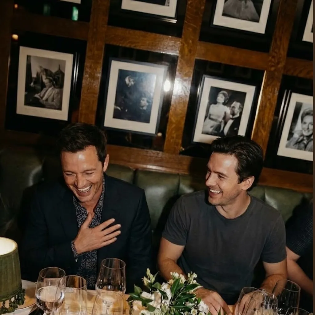 Laughing at jokes at Mingleo dinner