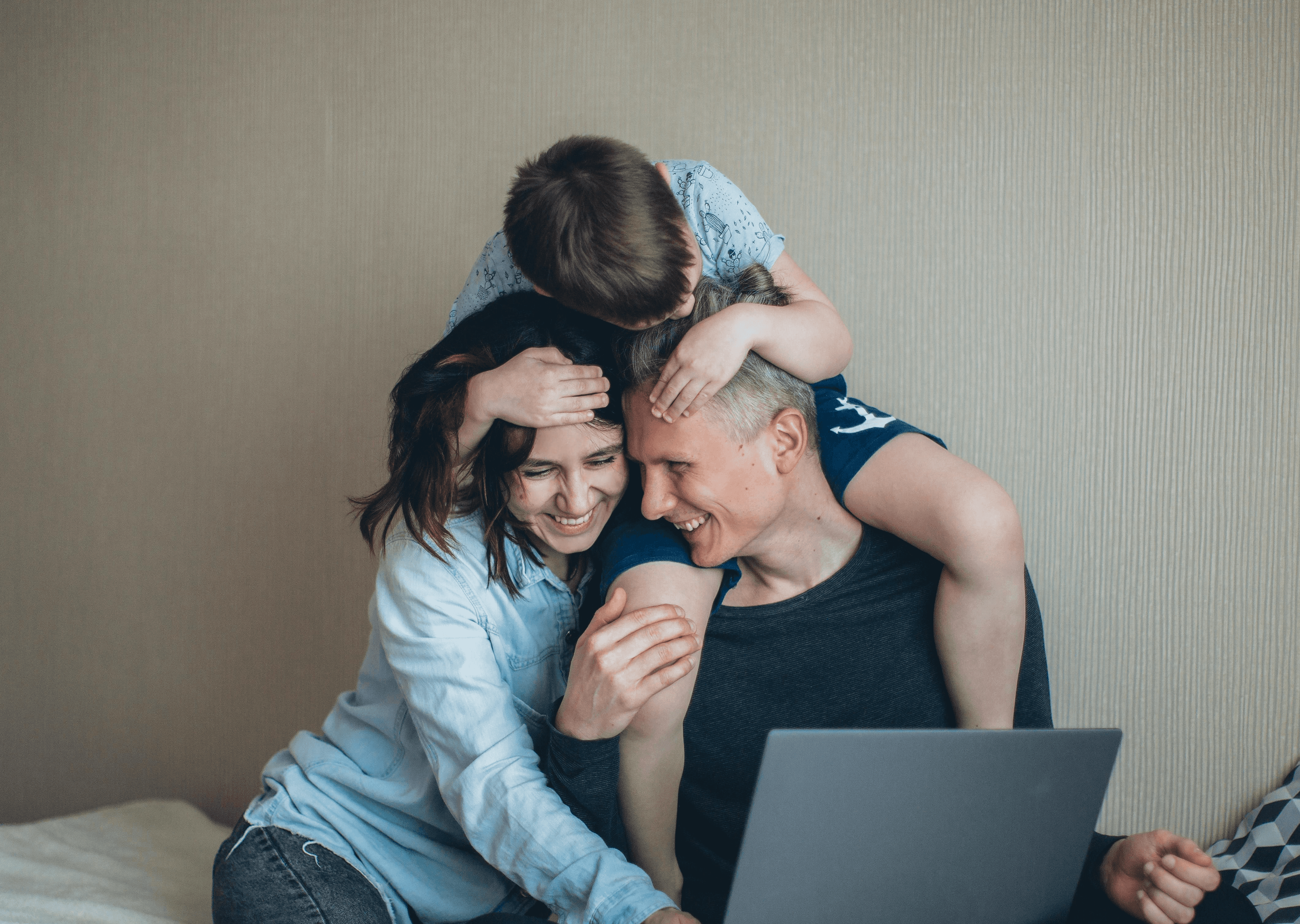 a couple of people that are looking at a tablet
