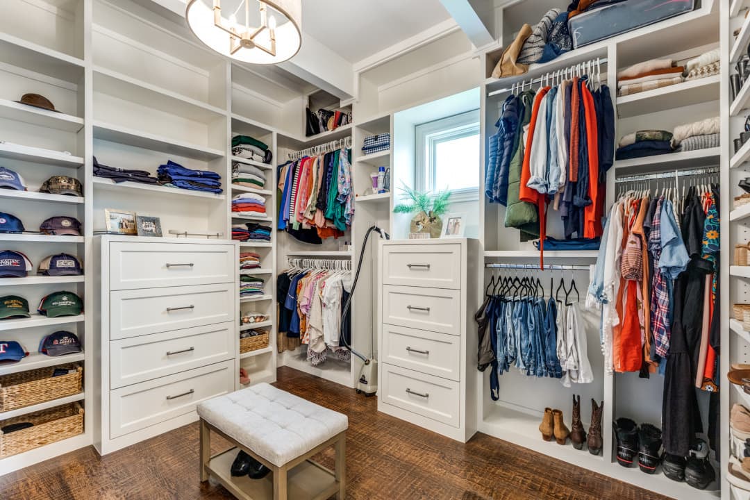 luxury master walk-in closet remodel