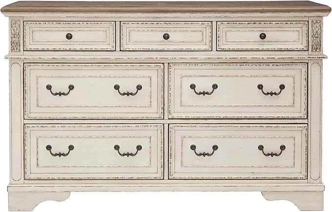 Elegant realyn dresser with ample storage space and a timeless design.