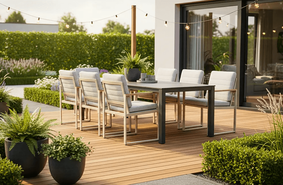 Comfortable outdoor garden chair from Lifestyle Faro with a modern design.