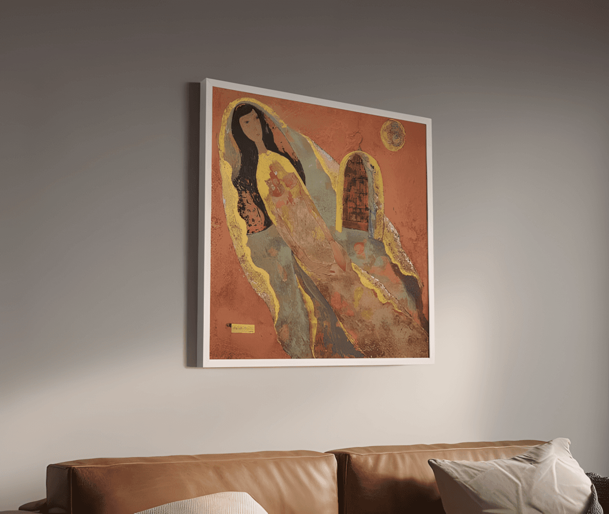 premium art poster and canvas prints, with originals available, from QART , of the artwork " Blush Moon "