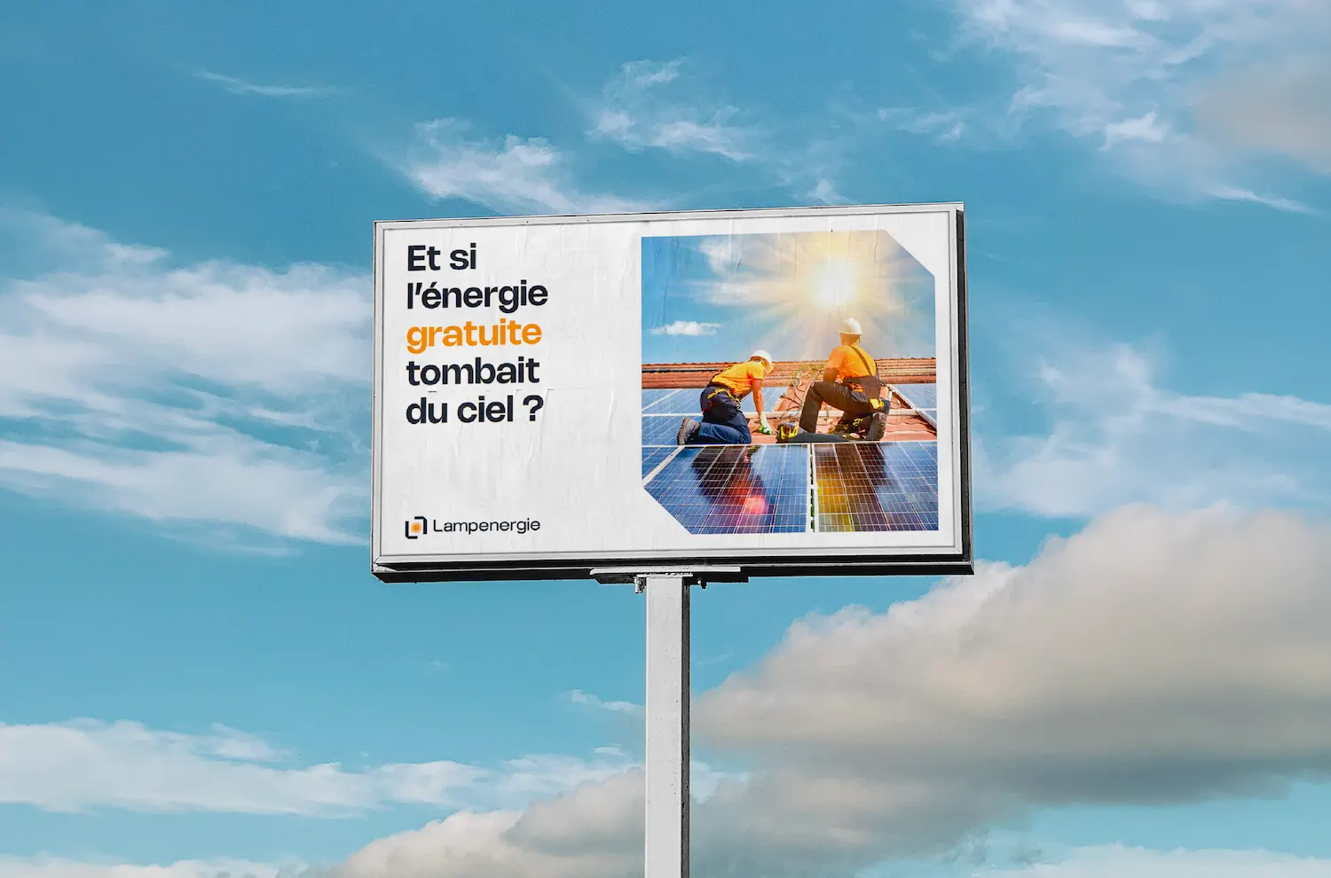 projet Lampenergie m2graph énergie solaire branding print rebranding