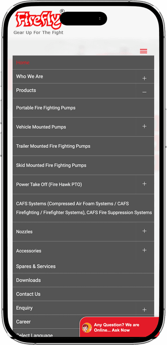 Firefly menu screen