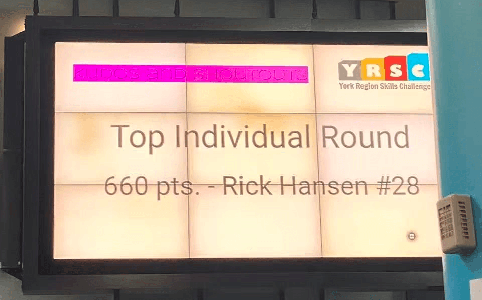 Rick Hansen PS team wins Top Individual Round with 660 pts