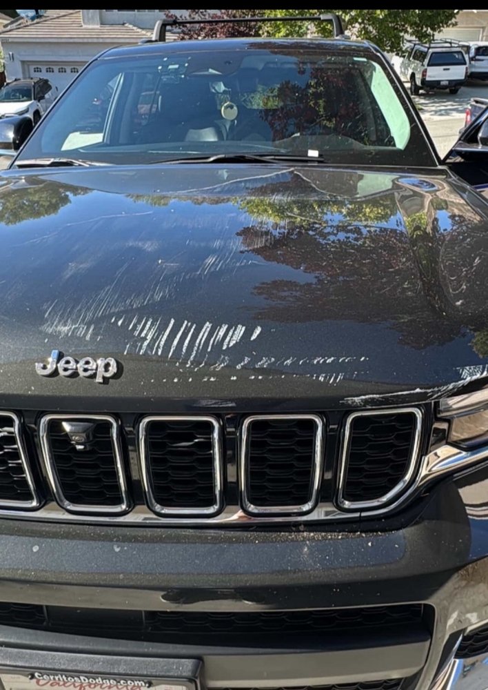 Jeep Grand Cherokee garage door dent repair