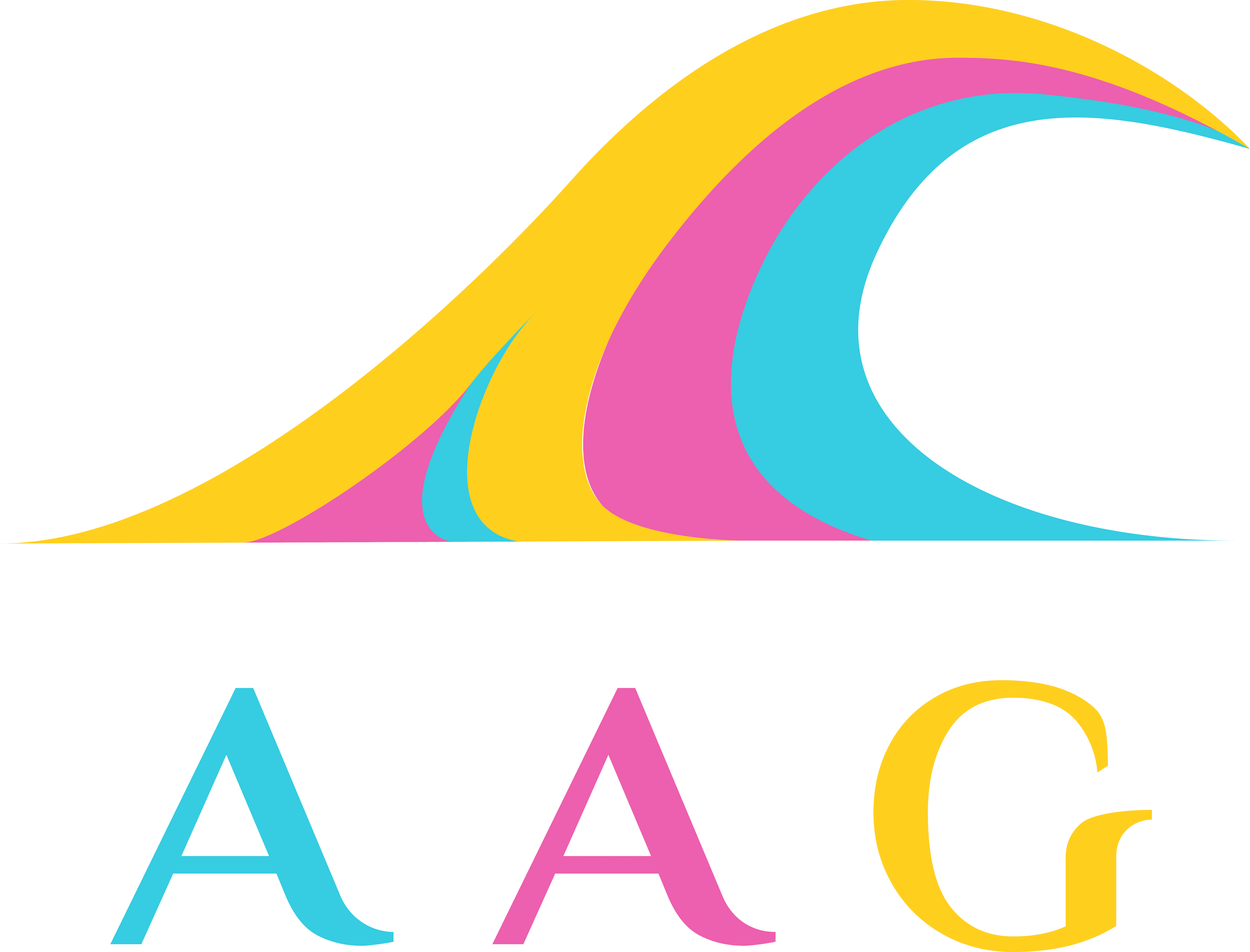 Logo de l'Amicale des Anciens de la GLisse, vague au style vintage