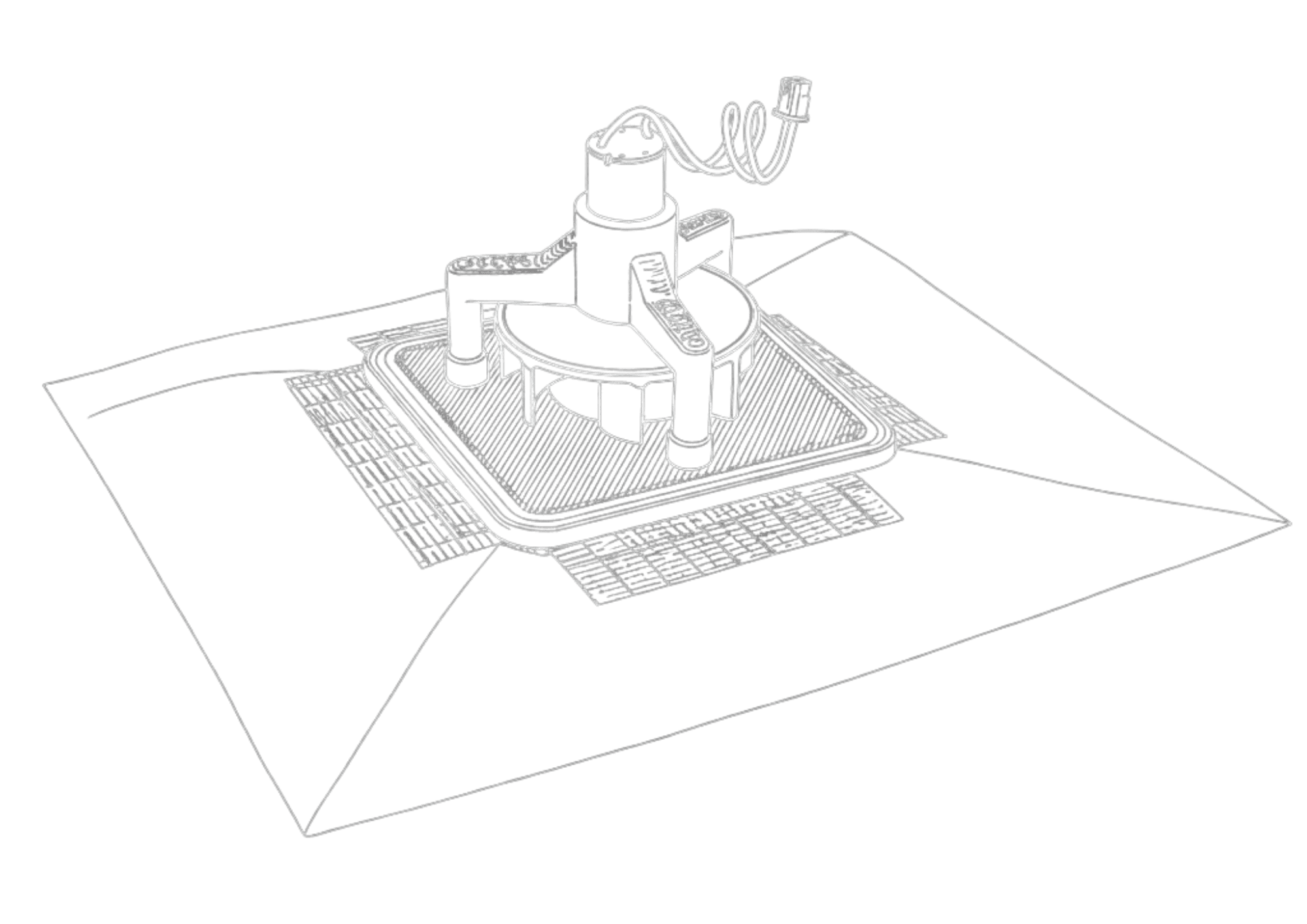 Impeller setup outline diagram