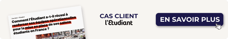 cas client Etudiant hôtesse accueil