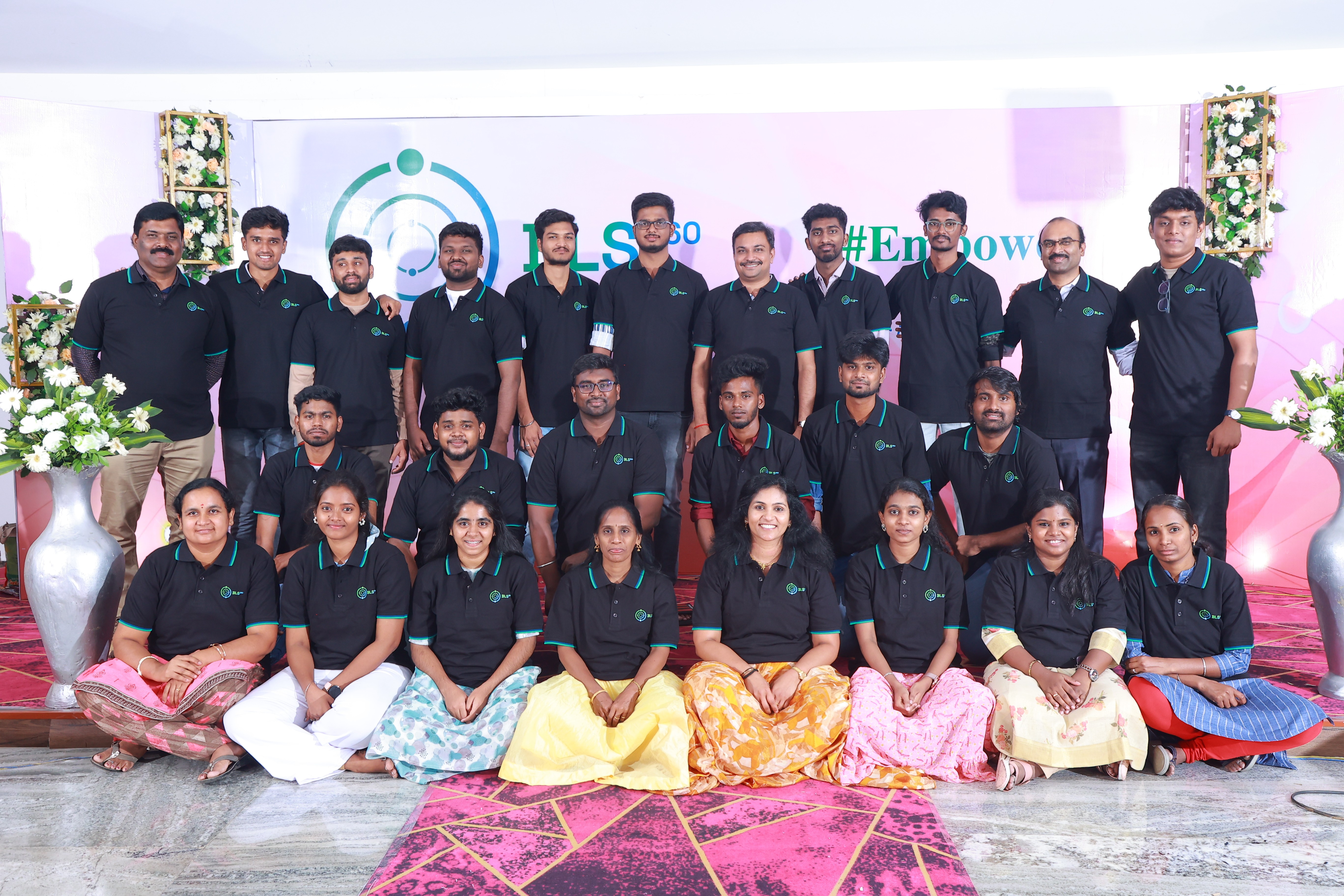 BLS360 achievers group photo from the company event 2024