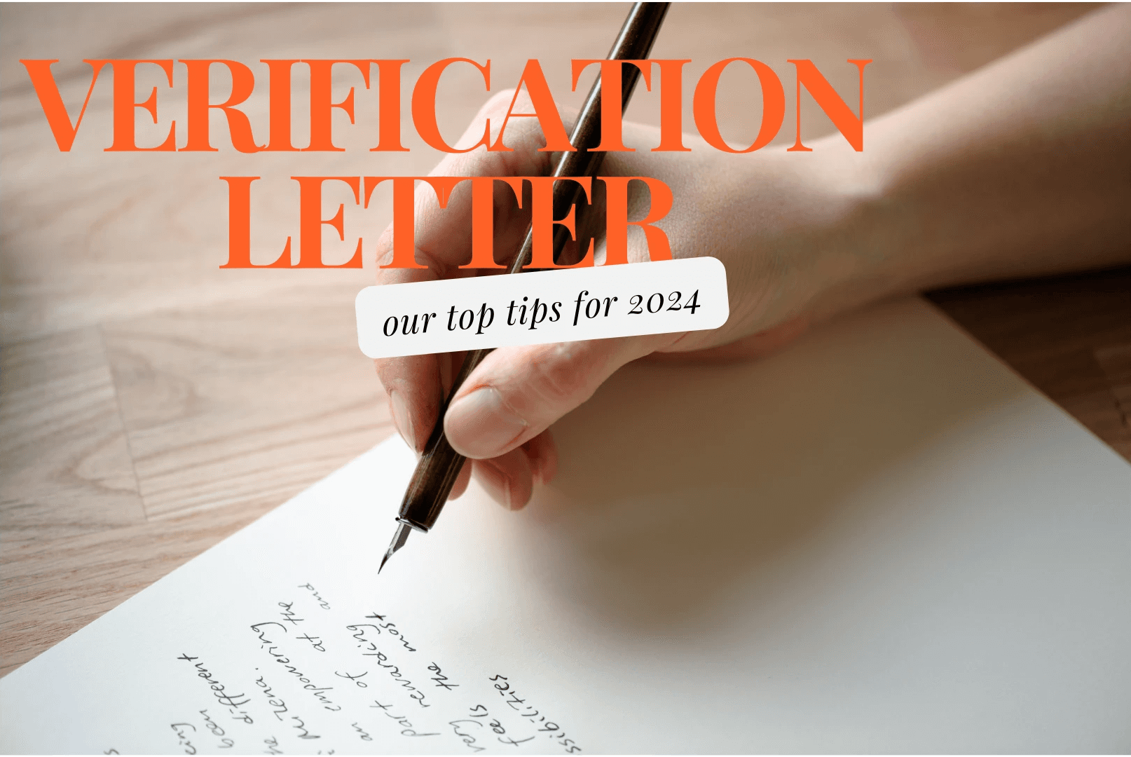 Verification Letter our top tips for 2024