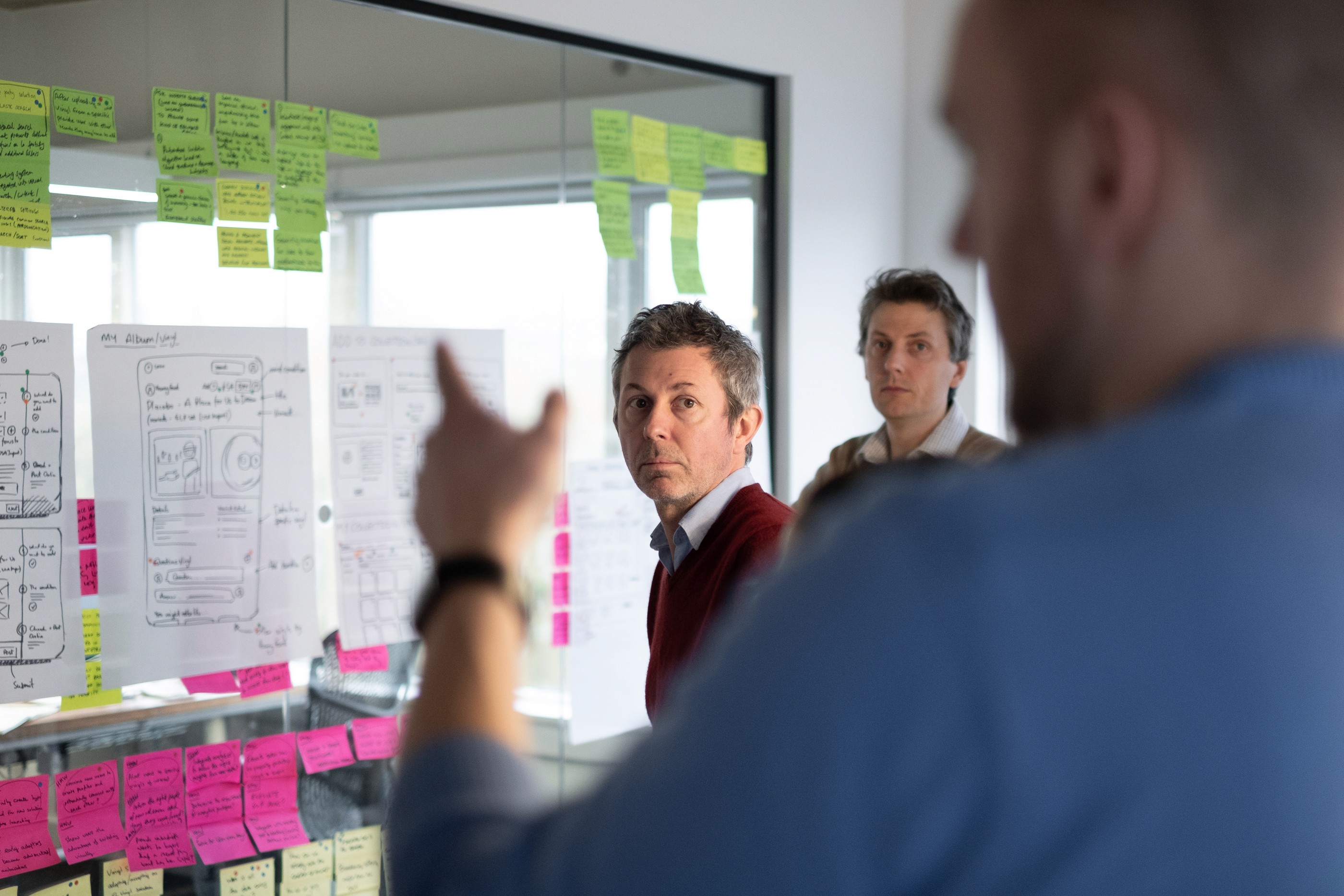 Office Picture with dark elements and blue light
