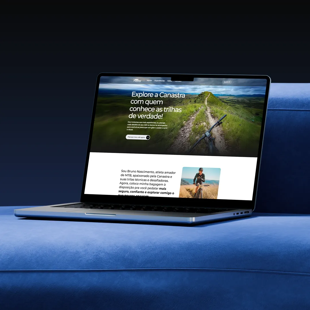 Mockup do Site Pumas Trail Team