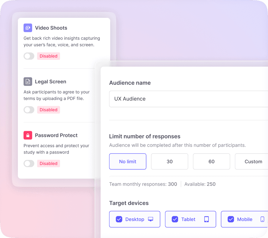 Supported integrations with popular design and prototyping tools like Figma and Sketch.