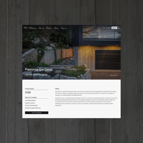 professional profile | homeowner hq