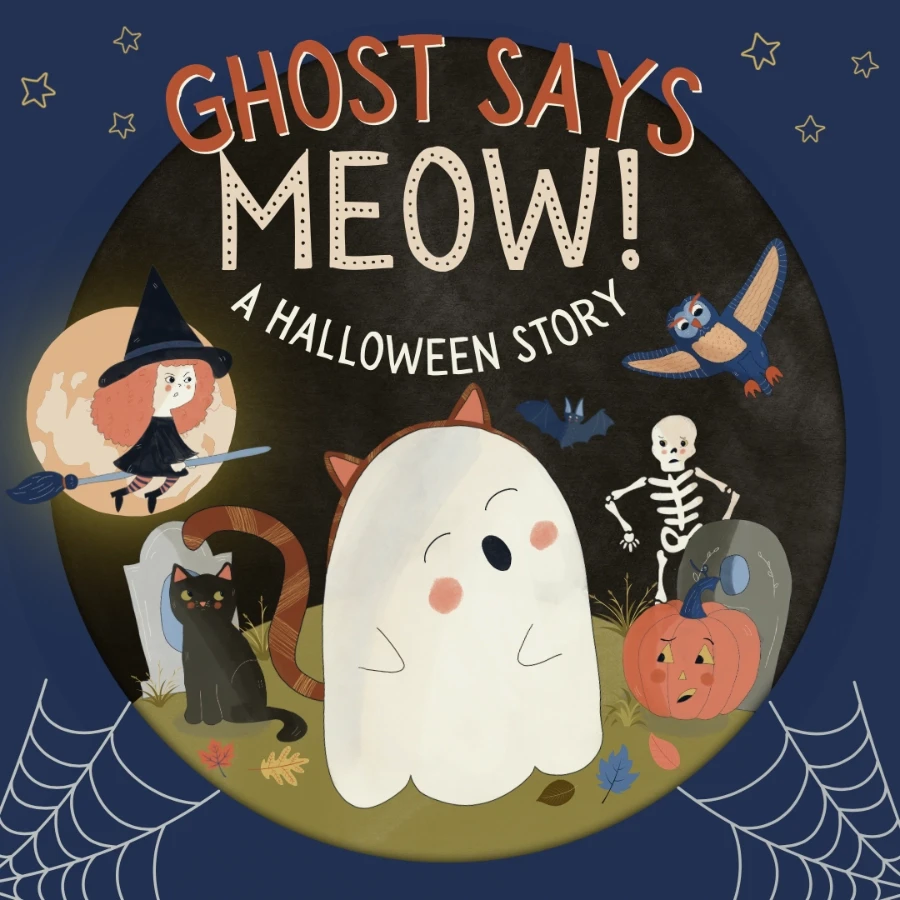 Ghost Says Meow! A Halloween Story book cover