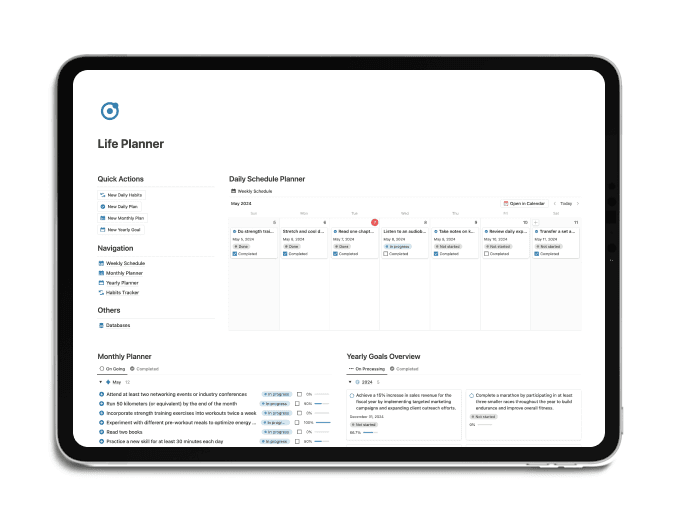 Life Planner Notion Template!