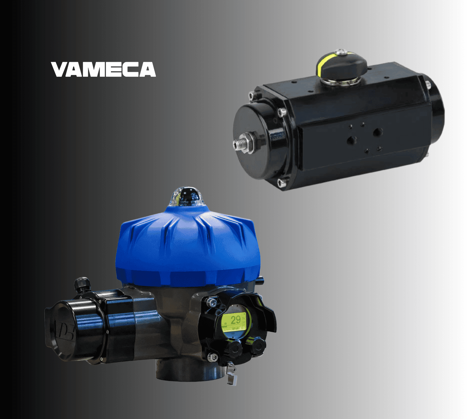 Actionneurs de vannes industriels — comparaison entre actionneur pneumatique double effet et actionneur électrique avec positionneur intelligent | VAMECA Canada, robinetterie et automatisation de vannes