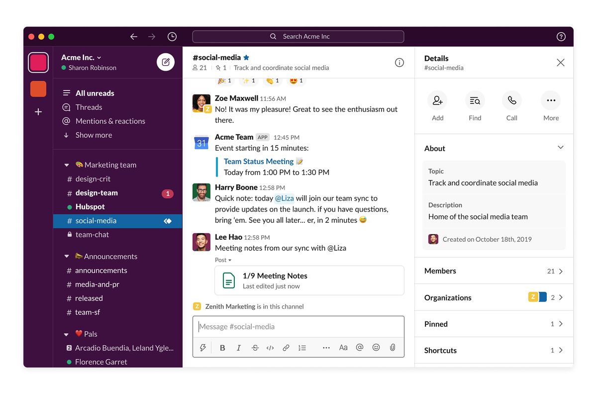 Slack collaboration tool