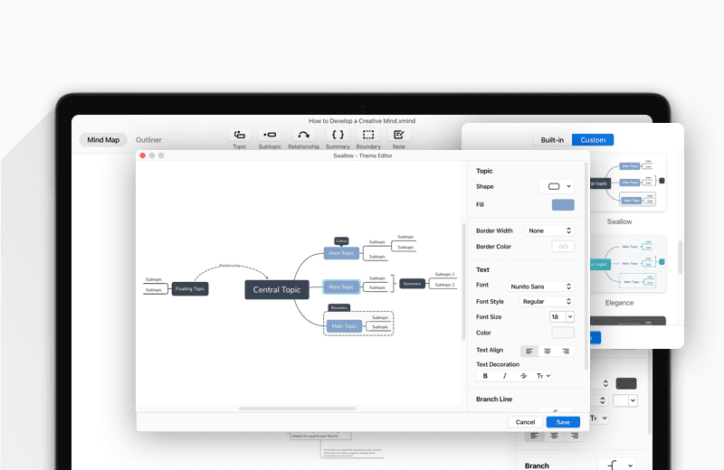XMind ZEN 2020 界面展示
