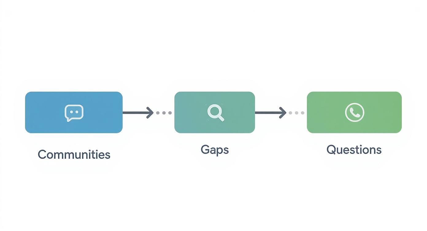 Infographic about find low competition keywords