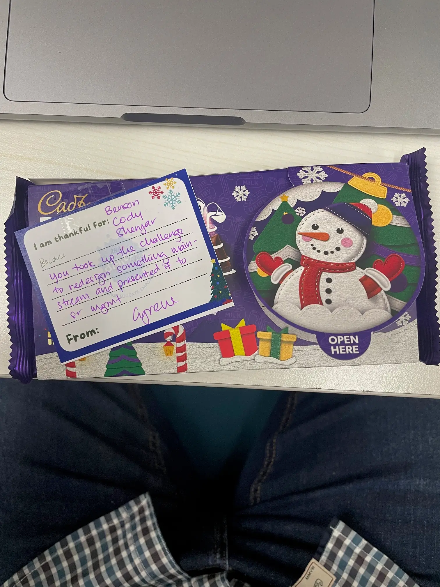 Appreciation gift by RHB Chief Digital Office
