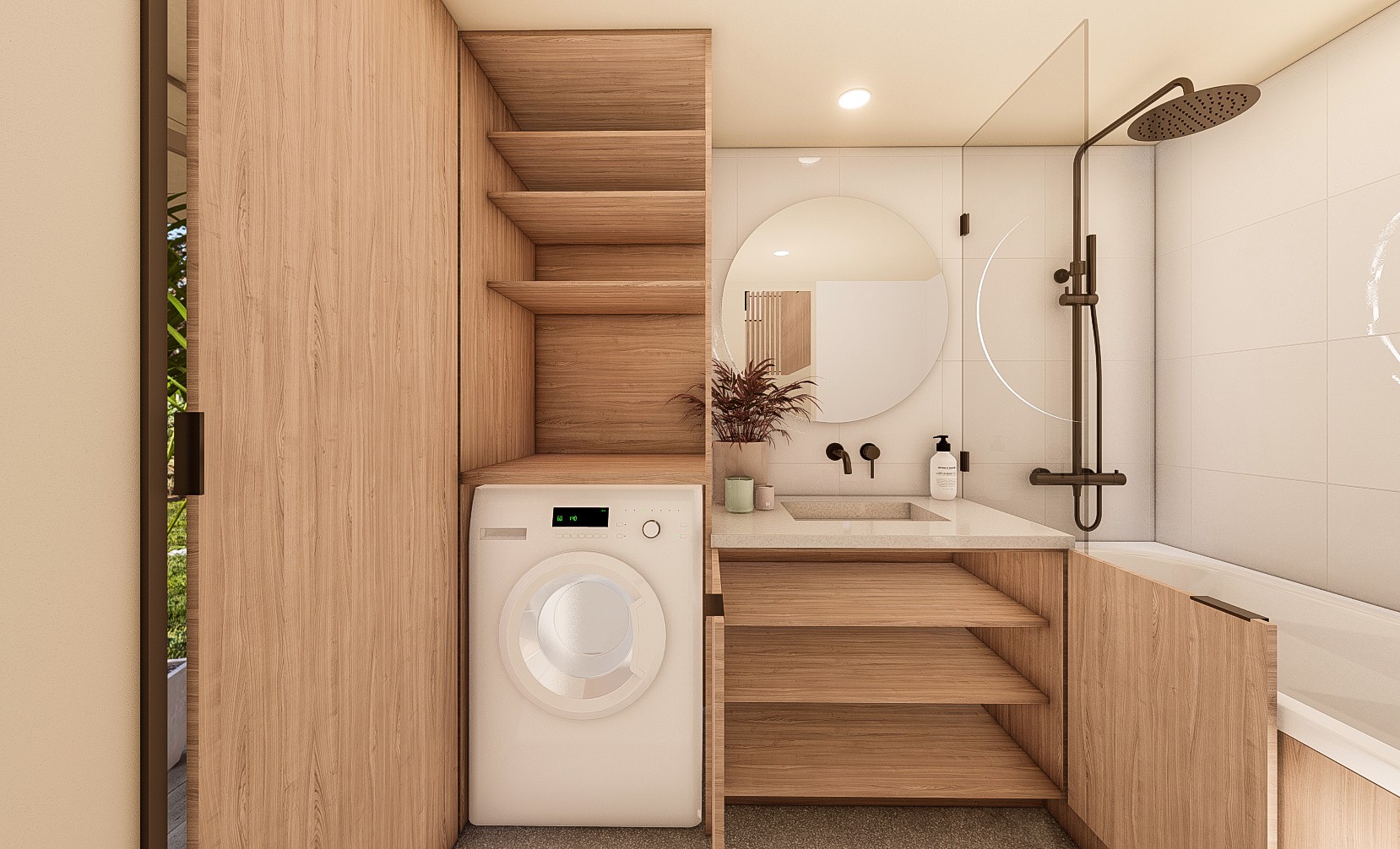 Laundry in a tiny home