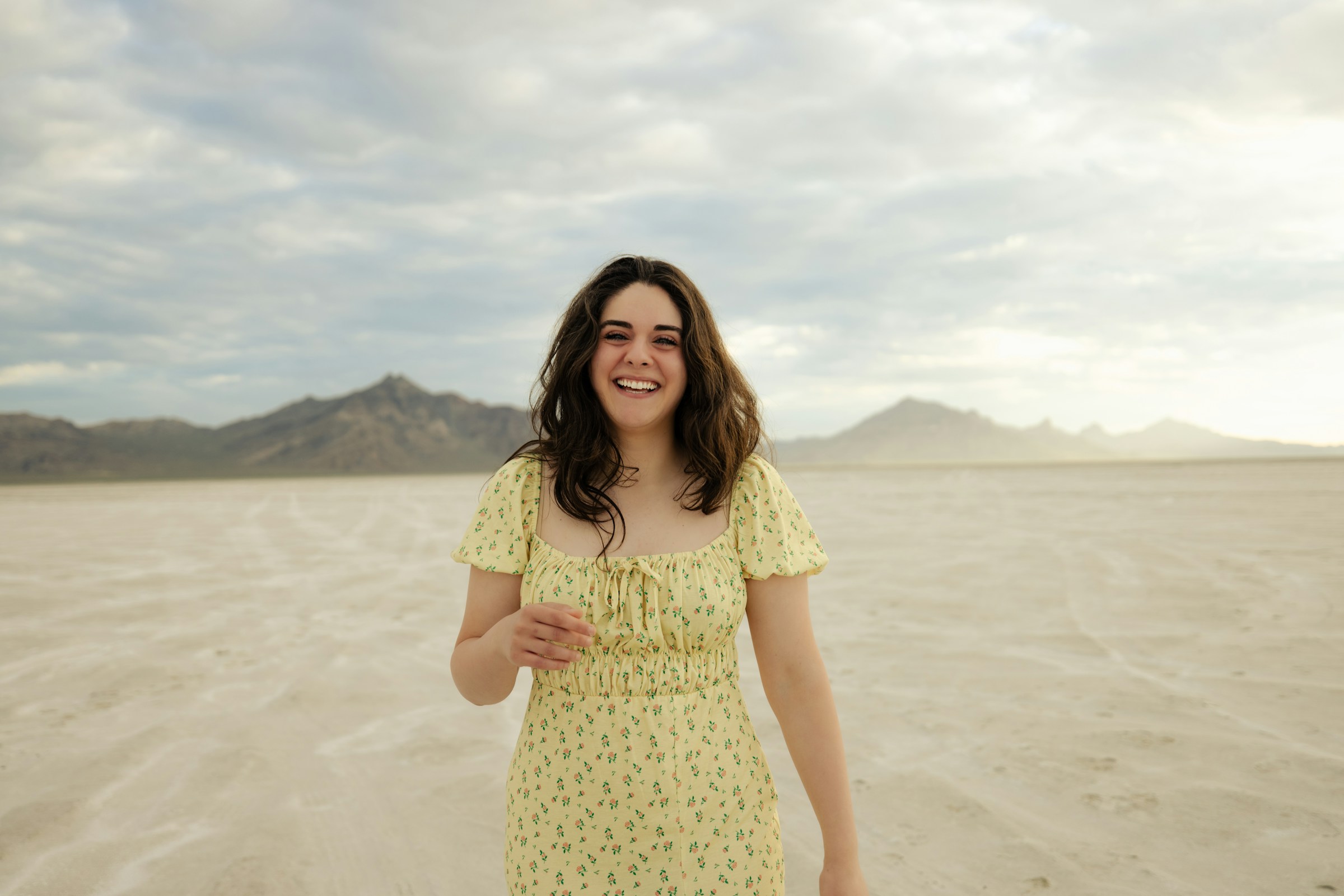 woman in a beautiful dress - Yellow Color Combinations Clothing