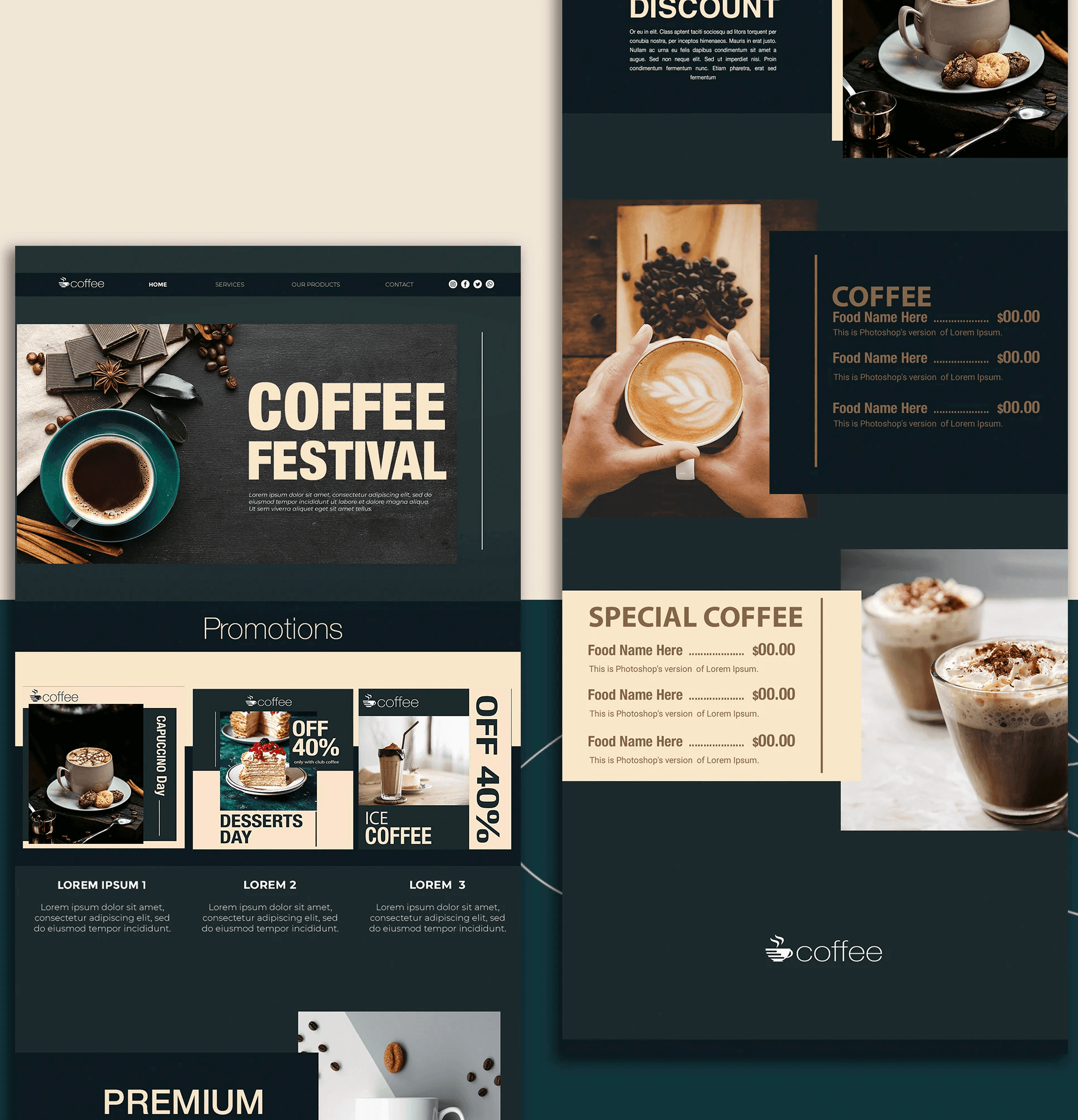 Website Example Cafe