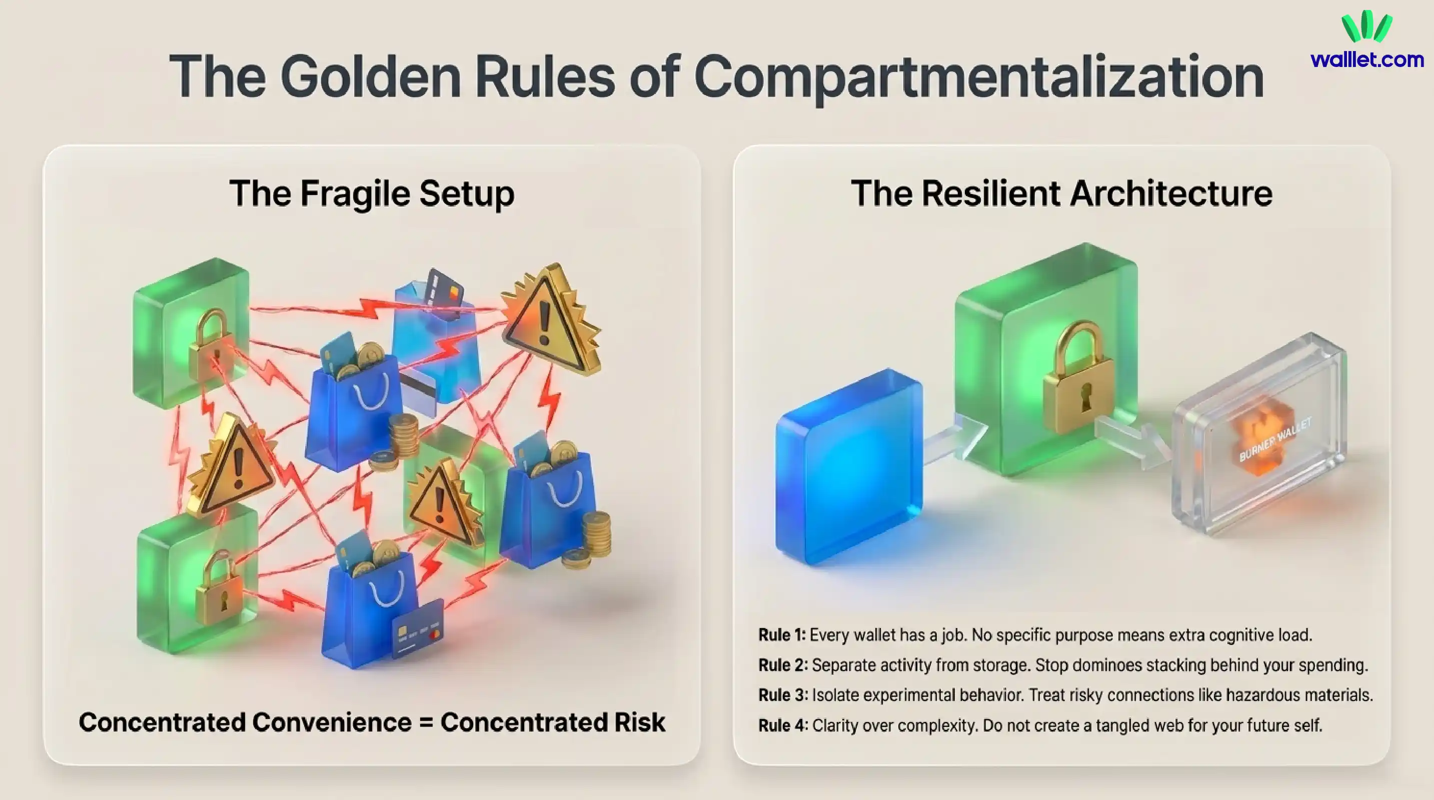 One wallet or multiple wallets: what is actually “best”?