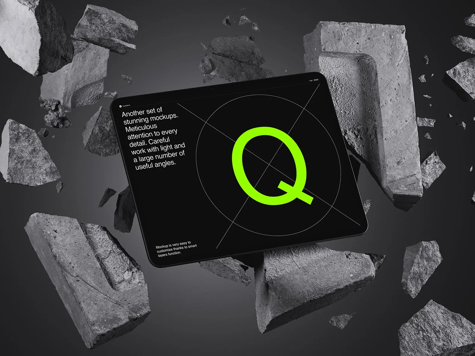 Abstract artwork with vibrant colors and blurred shapes.