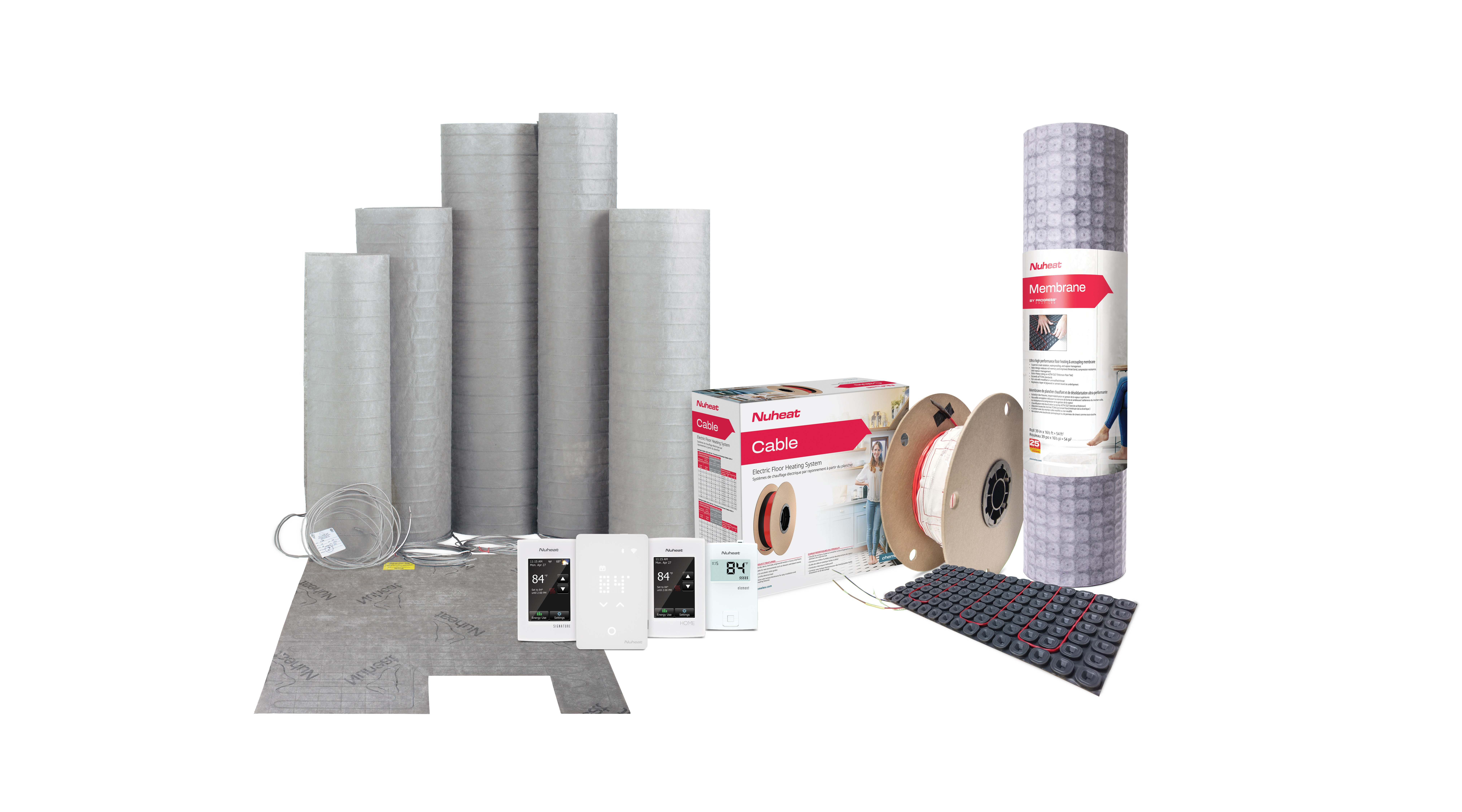 Nuheat electric floor heating systems designed for residential renovation and retrofit upgrade projects in British Columbia