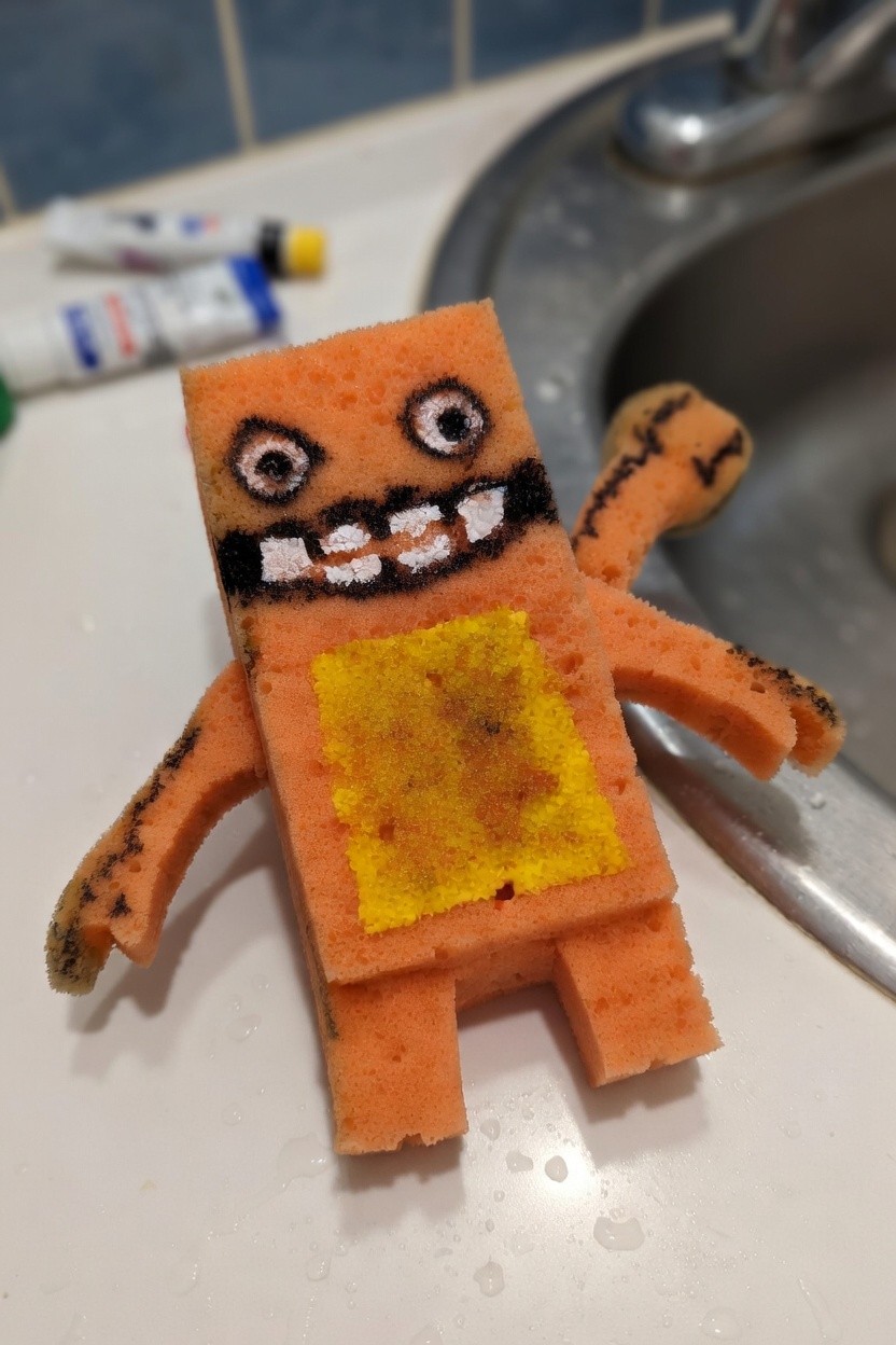 Soak original drawing by a child