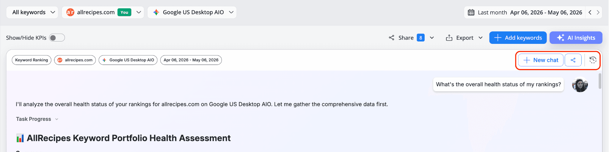 awr-ai-insights-new-chat-share-history-controls