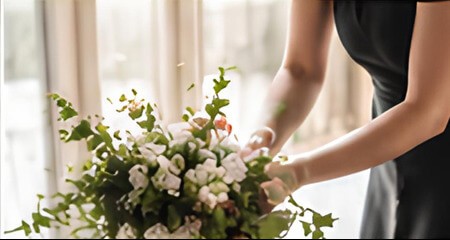 Elegant event table arrangement