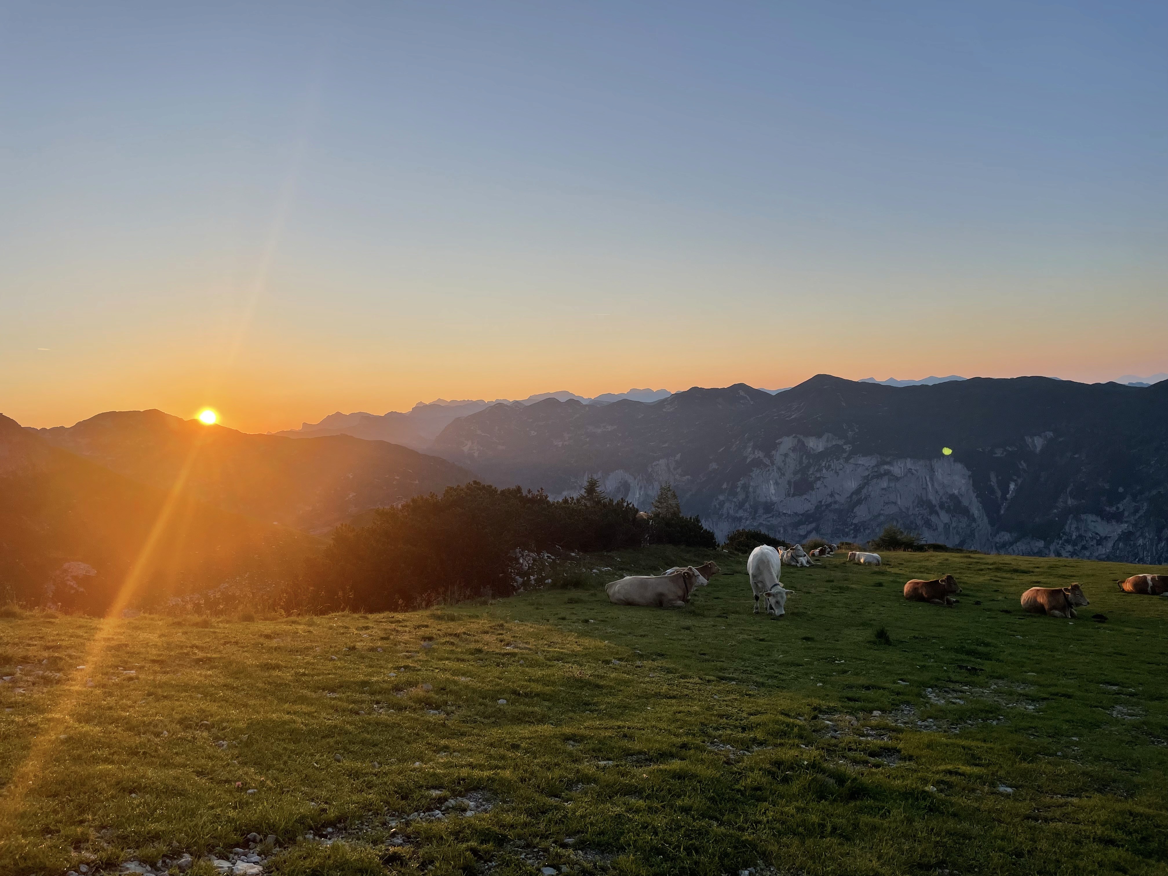Východ slunce v Rakousku