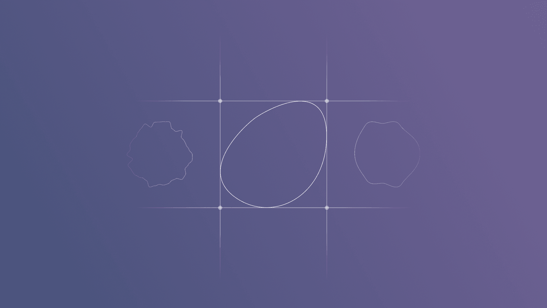 An illustration of schematic blobs