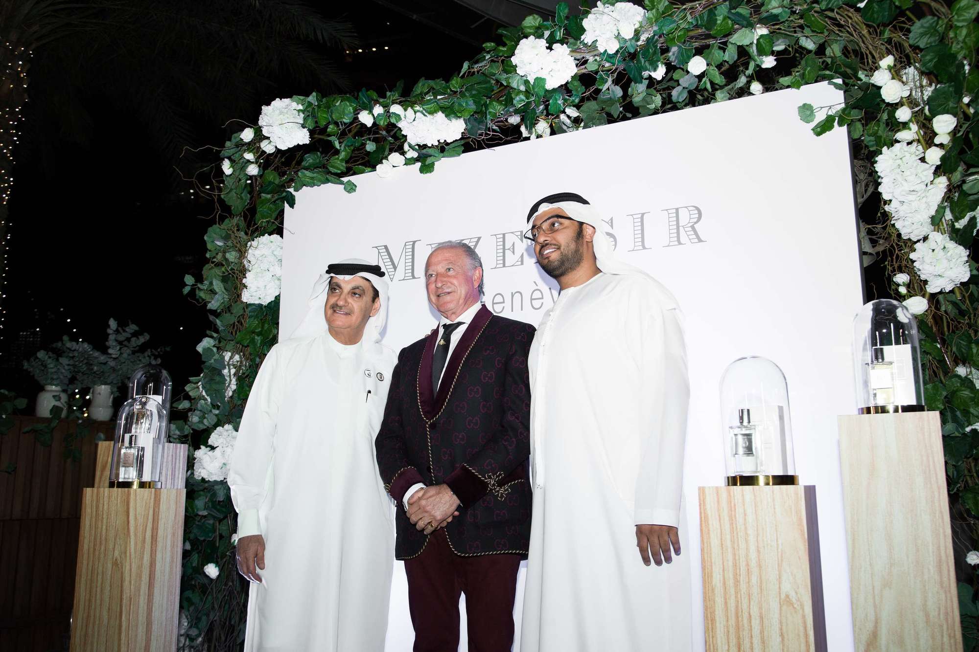 Alberto Morillas taking picture with emiratis | Mizensir: New Product Launch Event | Relity Group