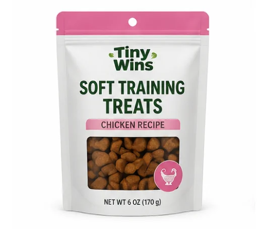 Tiny Wins soft training treats pouch