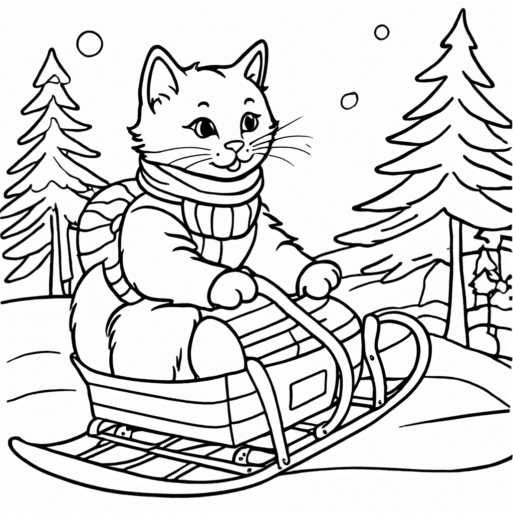 winter coloring page