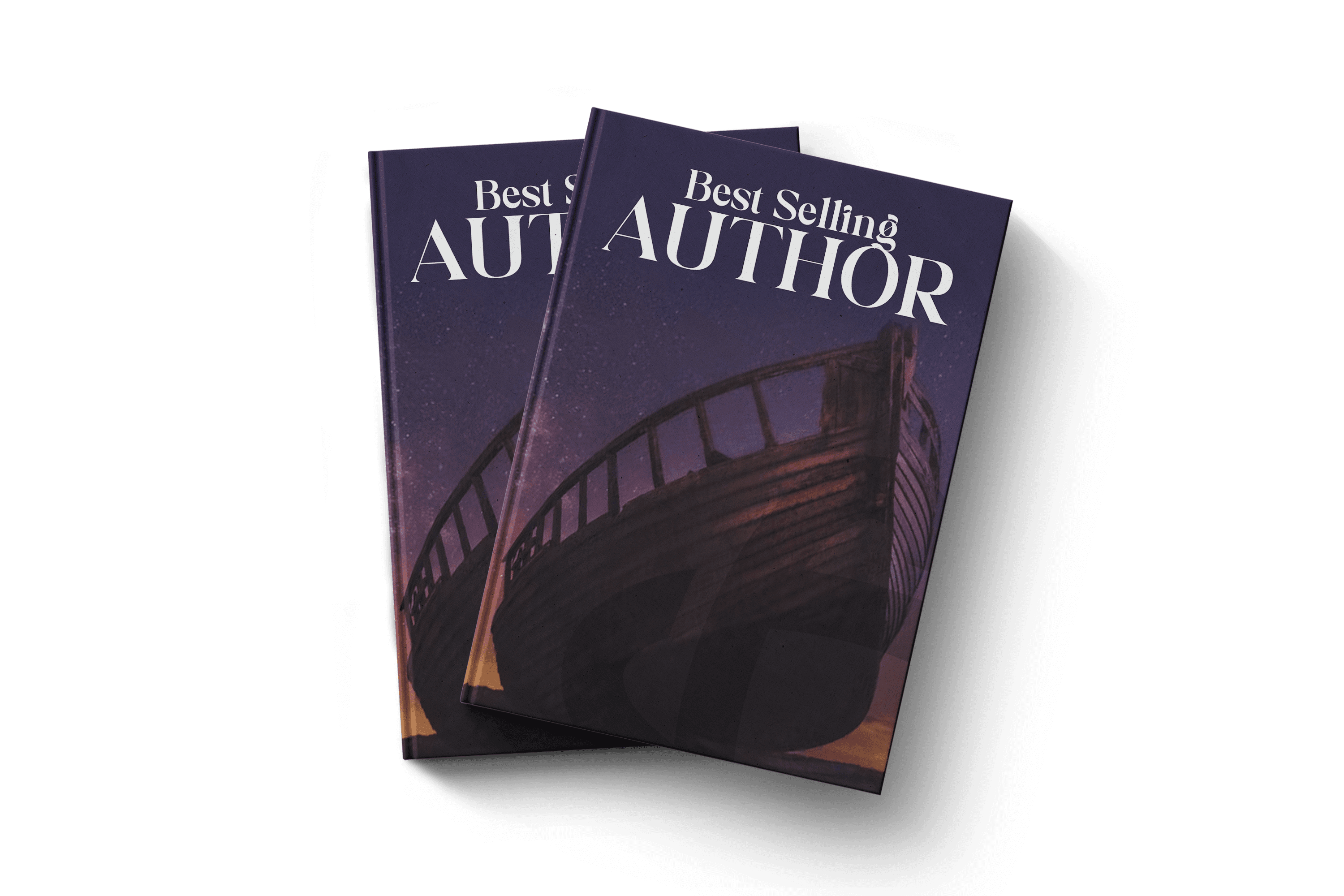 Two copies of book titled "Best Selling Author"