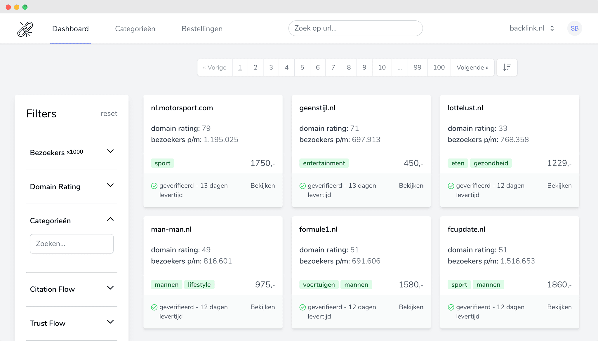 backlink-aanbod