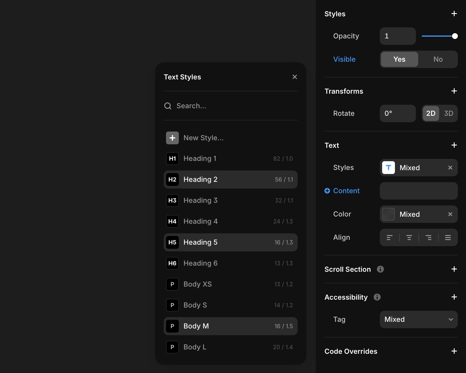 multiple text elements using markdown