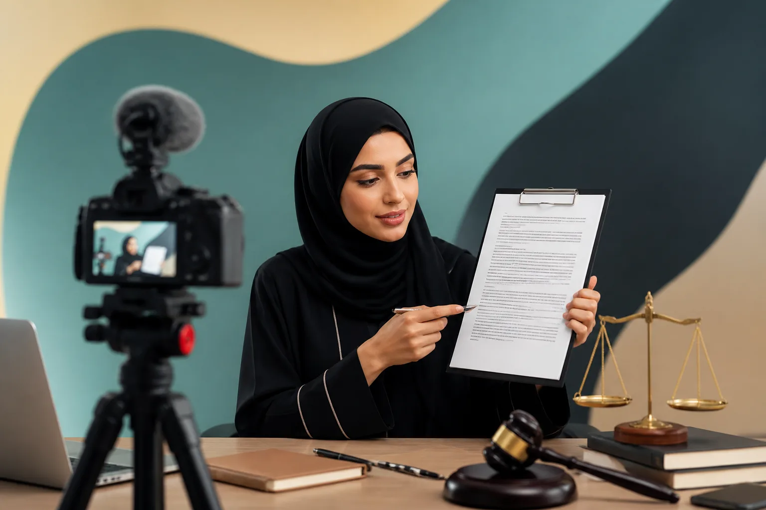 Influencer Contracts and Disclosure Rules in the UAE beside a signed corporate agreement with an
