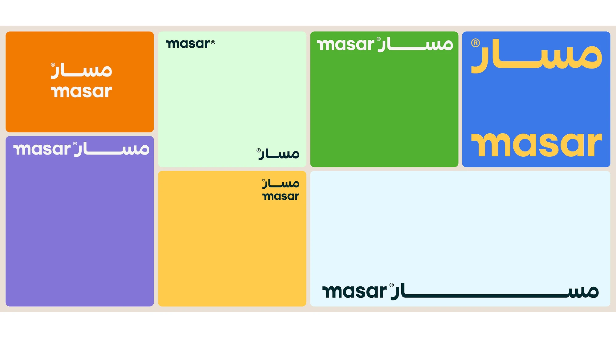 Bold color palette and graphic system for Gen Z audience branding in GCC